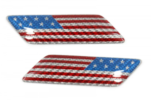 USA Fender Emblem w/ Flag - Carbon Fiber USA Fender Emblem w/ Flag - Carbon Fiber